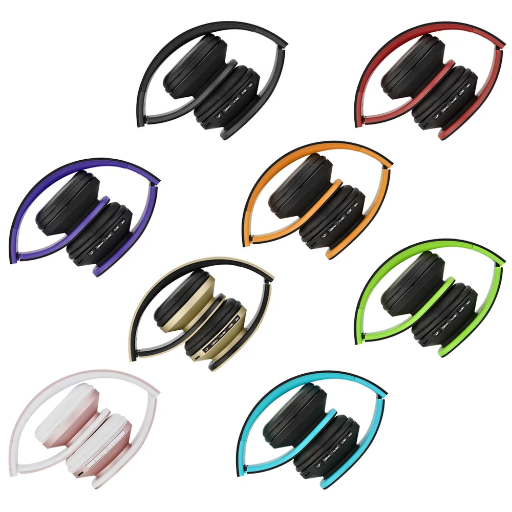 Andoer складные беспроводные Bluetooth наушники спортивные стерео BT 4,1 EDR гарнитура игровая MP3 FM радио наушники 3,5 мм для телефонов
