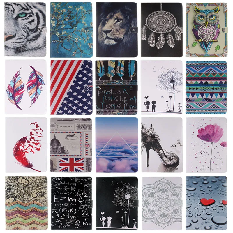 Магнитный кожаный чехол подставка с рисунком для Samsung Galaxy Tab 4 10 1 T530 T531 T535 чехлы