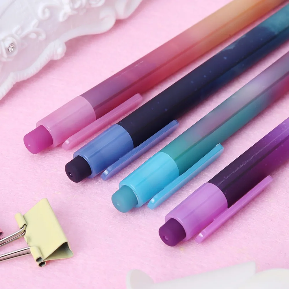 2018 1Pc Beautiful Sky Starry Gel Pen Students Office Writing Stationery Watercolor Pens School Supplies 0.5mm Ink Gift | Канцтовары для