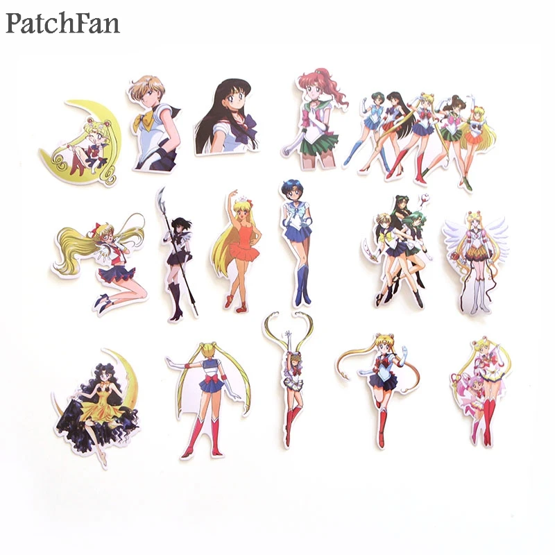 Patchfan 56 шт. Sailor moon 90s художественный принт домашний Декор настенный ноутбук телефон багаж ноутбук велосипед Скрапбукинг Стикеры для альбомов A1339