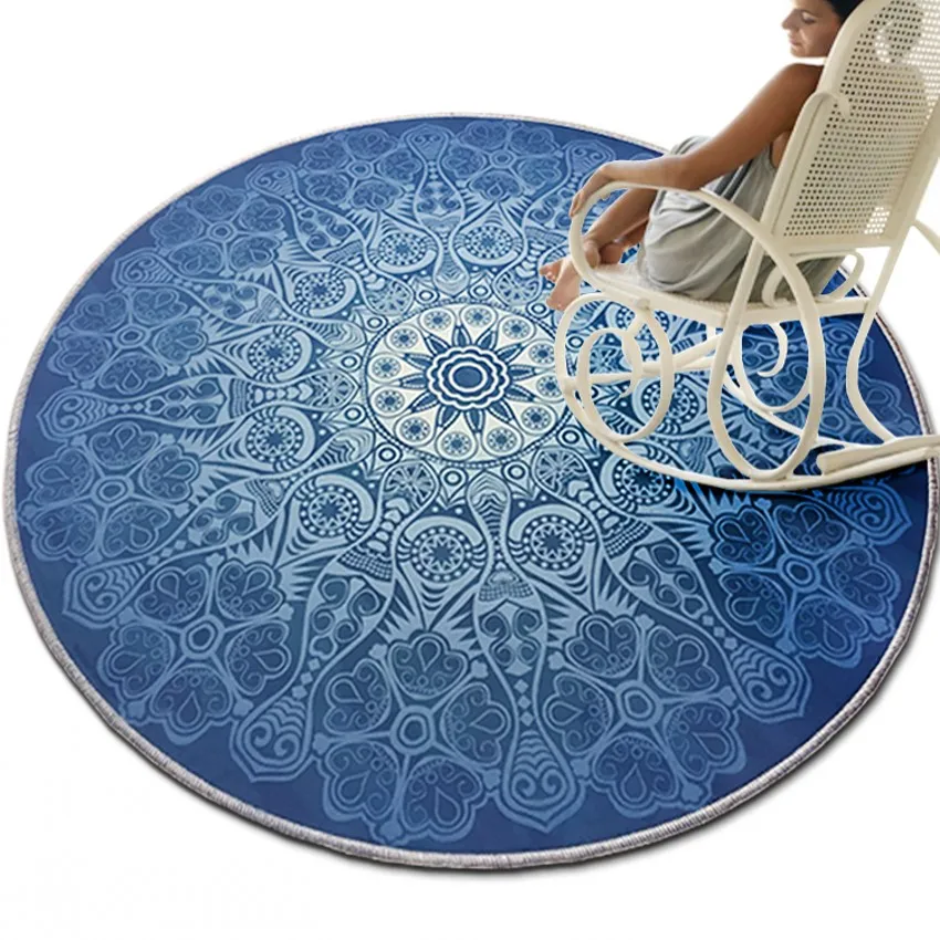 Таинственный Богемия Стиль украшения ковер 140 см круглые земле коврик