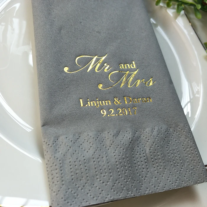 100 шт./партия бумажные салфетки на заказ | Дом и сад