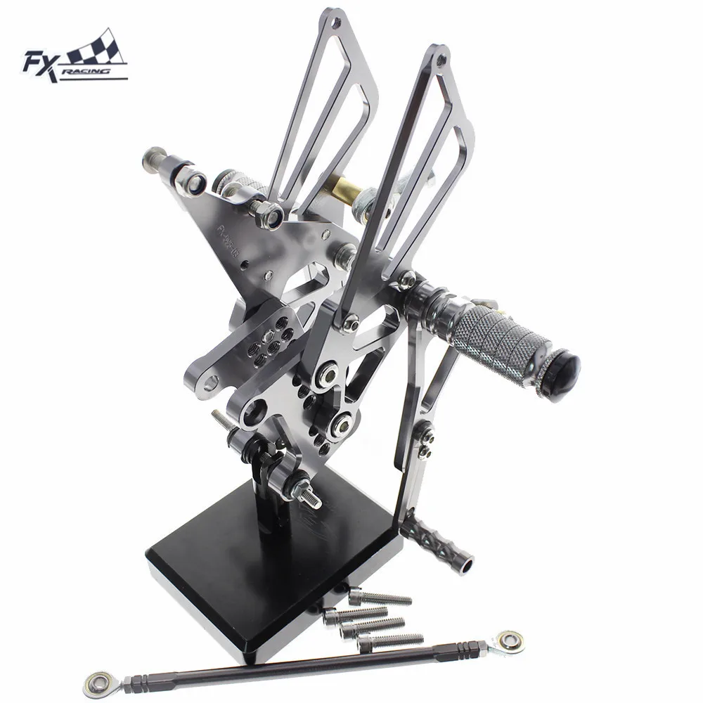 CNC регулируемые мотоциклетные подножки для ног педали Rearset задний Набор Для