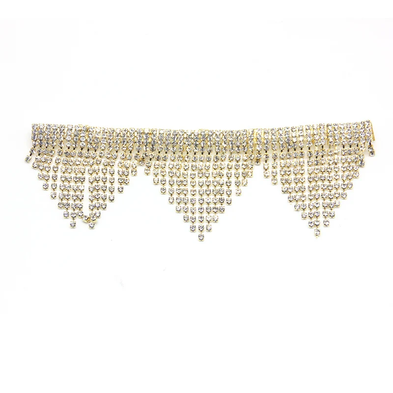 StoneFans Charm Statement Tassel Summer Beach Accessories For Women Rhinestone Jewelry Crystal Oversized Large Clips Glasses | Украшения и