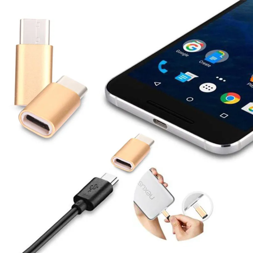 CARPRIE 1 шт. USB C Type к Micro адаптер для зарядки данных Samsung Galaxy S9/S9 Plus 180227 Прямая