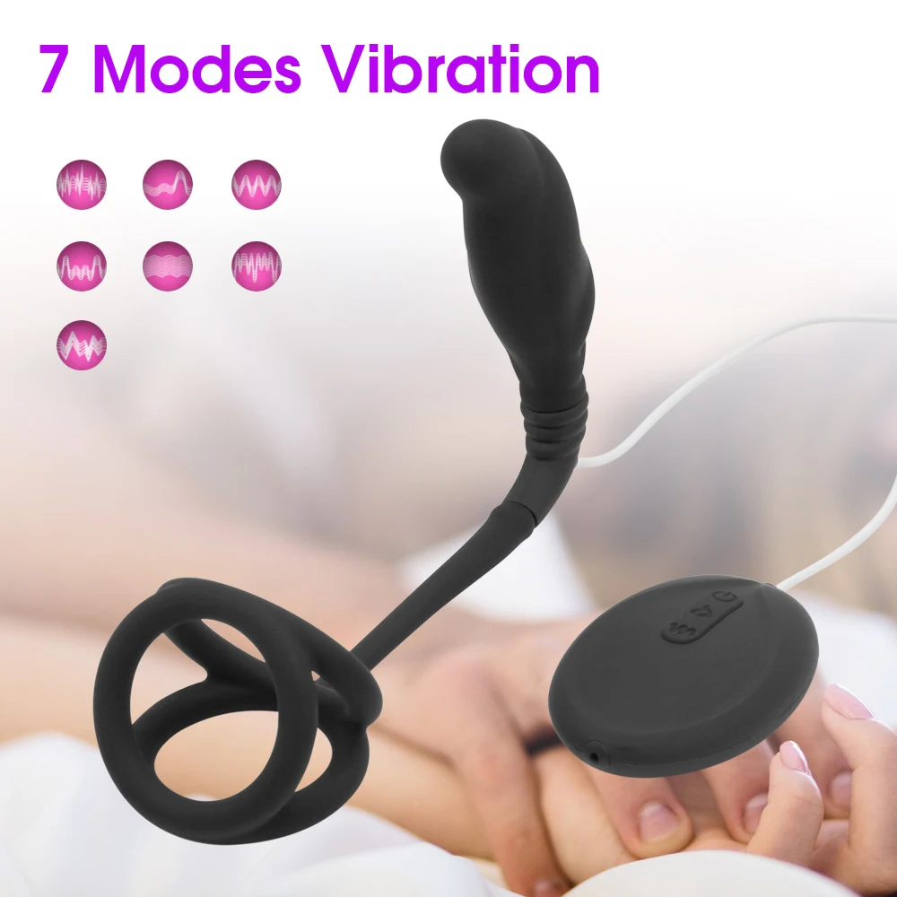 Эротический массаж простаты 7 режимов Анальная пробка нагревательный вибратор
