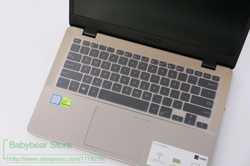 Клавиатура протектор кожного покрова 14 дюймов для ноутбука Asus Vivobook E406Sa A407Ub X411U X411Uf Pu404U X405Ur A407Ub R421 S410 X411 X407