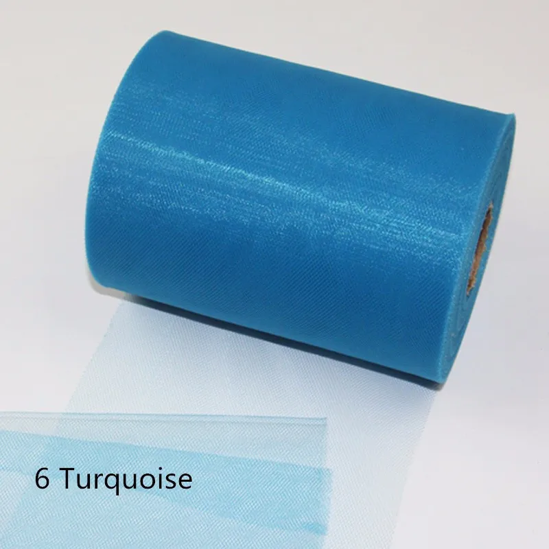 Turquoise WEIGAO/украшение на день рождения, 100 ярдов, фатиновая рулонная ткань, вечерние фатиновые юбки-пачки, принадлежности для самостоятельного изготовления помпонов, украшение стола - Цвет: Turquoise