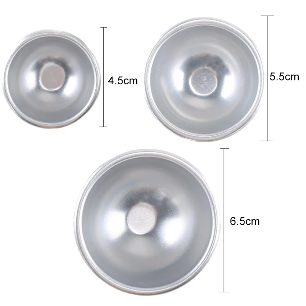 

6Pcs DIY Bath Bomb Mold Sphere Round Ball Molds Tool Supplies TN99