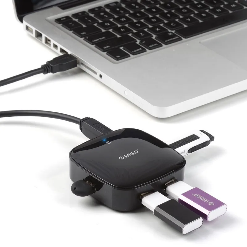 ORICO H4818-U3 USB 3,0 4 Порты и разъёмы хаб для ноутбука/Ультрабук-черный