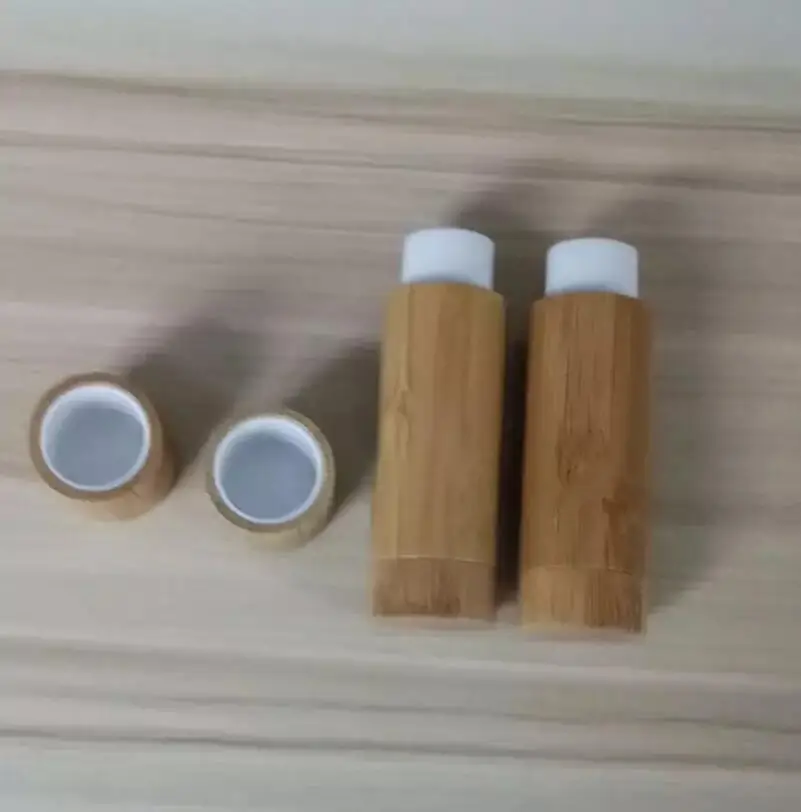 100 шт бамбуковые DIY дизайн пустая туба для губной помады губная помада трубка, бальзам для губ контейнеры для упаковки косметики