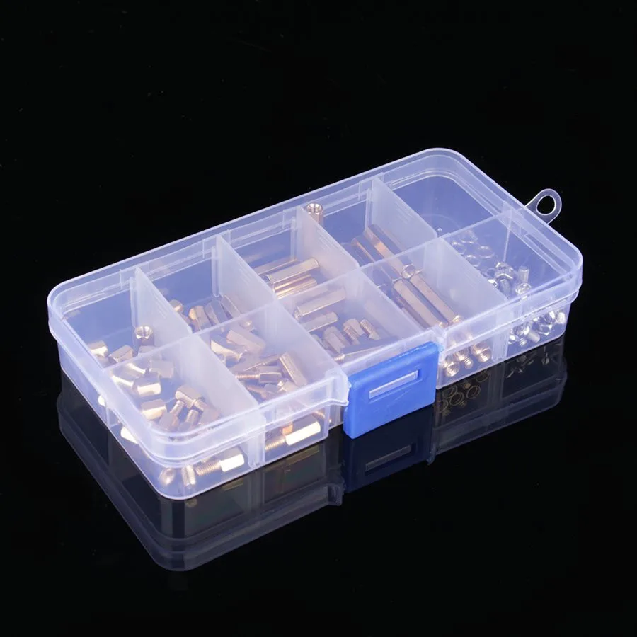 120 шт./лот M3 PCB Наружная и внутренняя резьба латунные проставки/Винты/шестигранные