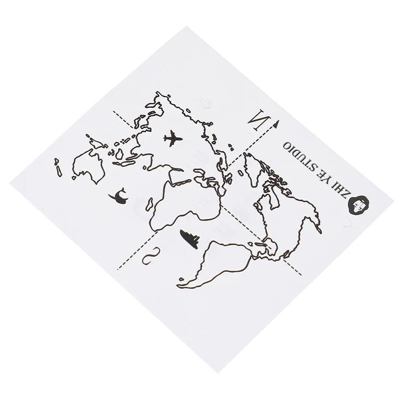 1 шт. новый дизайн водонепроницаемые наклейки для татуировок с картой мира