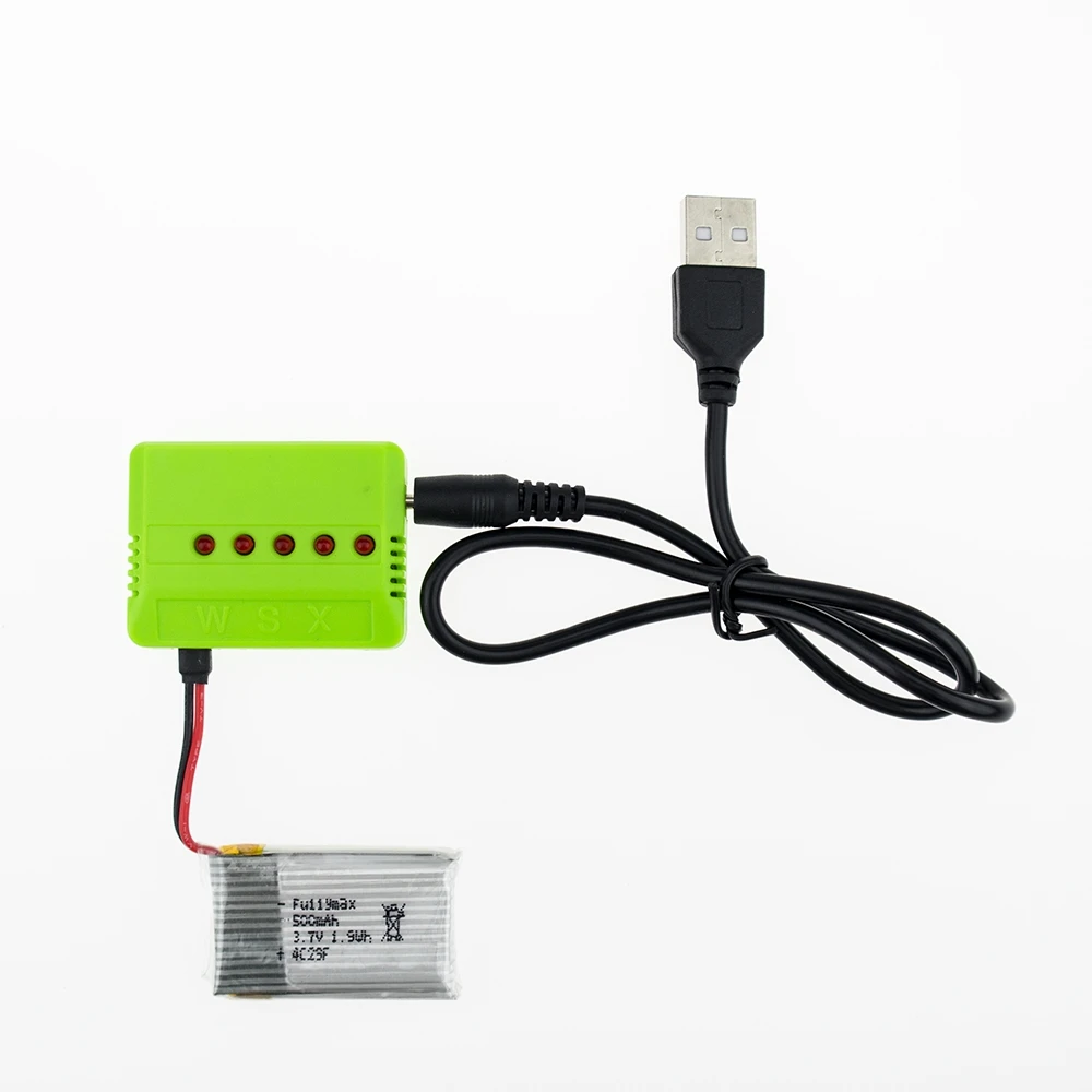 Аккумулятор lipo fullymax 3 7 в 500 мА · ч 5 шт. и зарядное устройство с разъемом для syma x5 x5c