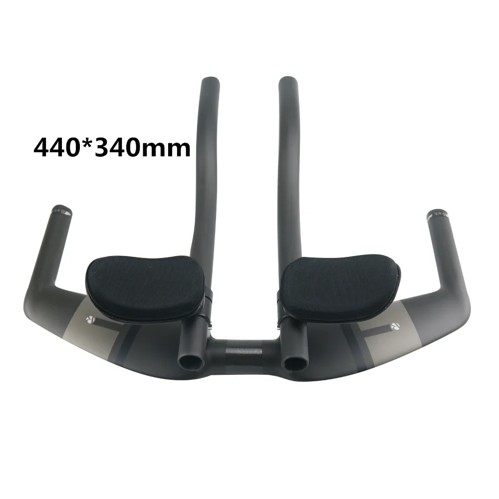 Красный RXL SL TT бар велосипед Триатлон руль Extender черный Carbon Fibre UD матовая 400/420/440 мм Rest aero бар углерода - Цвет: Красный