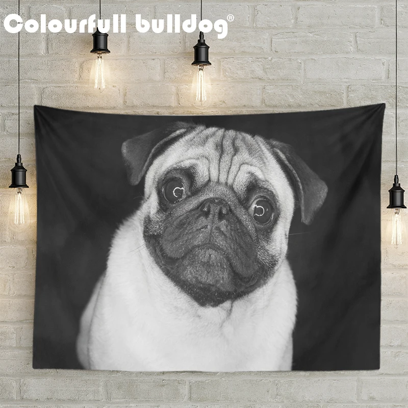 Для украшения детской комнаты Мопс действия милый высунутым языком настенный