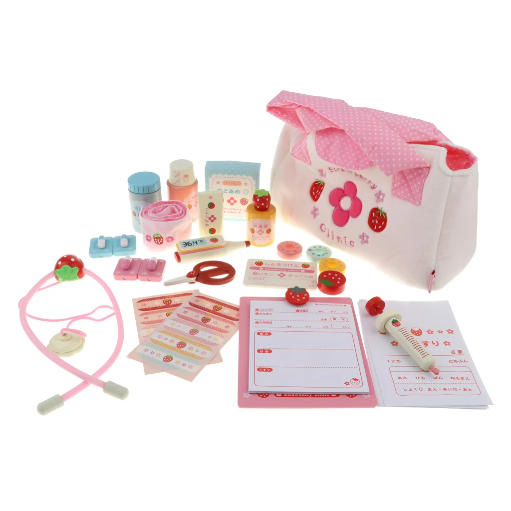 Набор из 28 детских деревянных игрушек Доктор комплект медсестры-ролевые игры