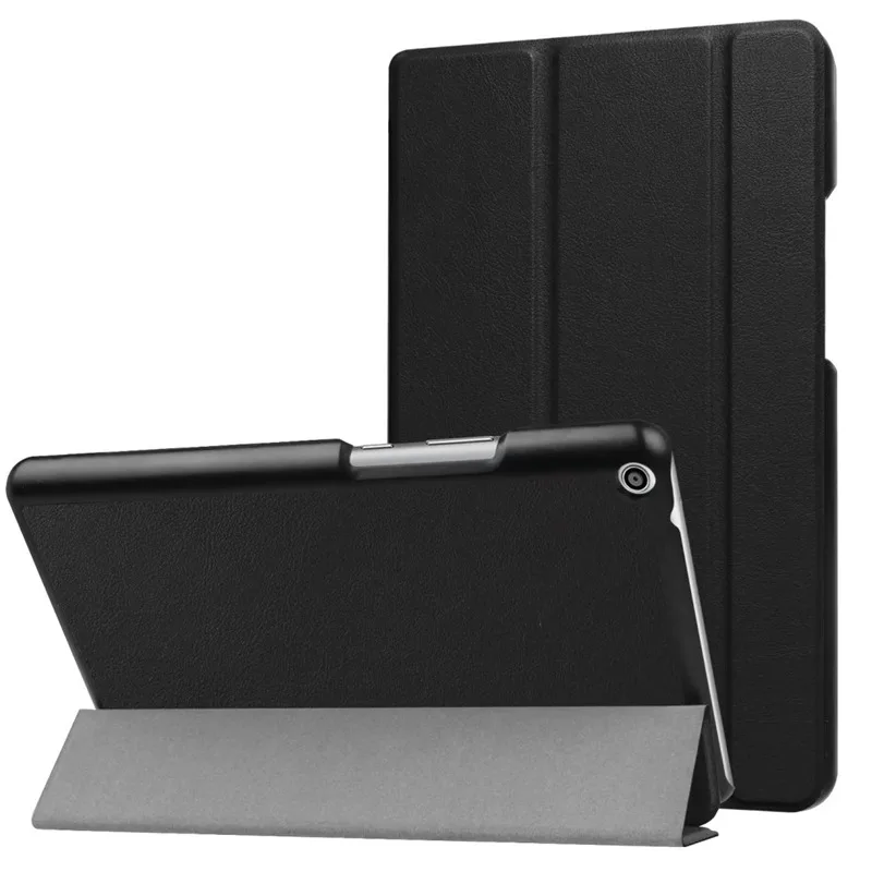 Чехол для huawei Медиа Pad T3 8,0 чехол сплошной тонкий откидной крышкой функцией подставки умной чехол PC защитный чехол+ Защитная пленка на экран, ручка-стилус