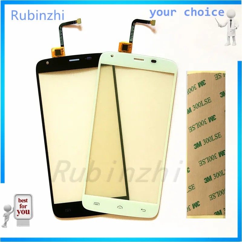 RUBINZHI мобильный телефон сенсорный экран дигитайзер сенсор для HOMTOM HT6 замена
