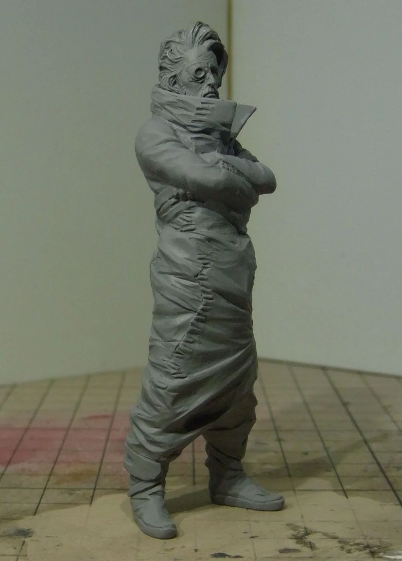 1/16 90 мм Неокрашенная Смола Рисунок A manin a bundle