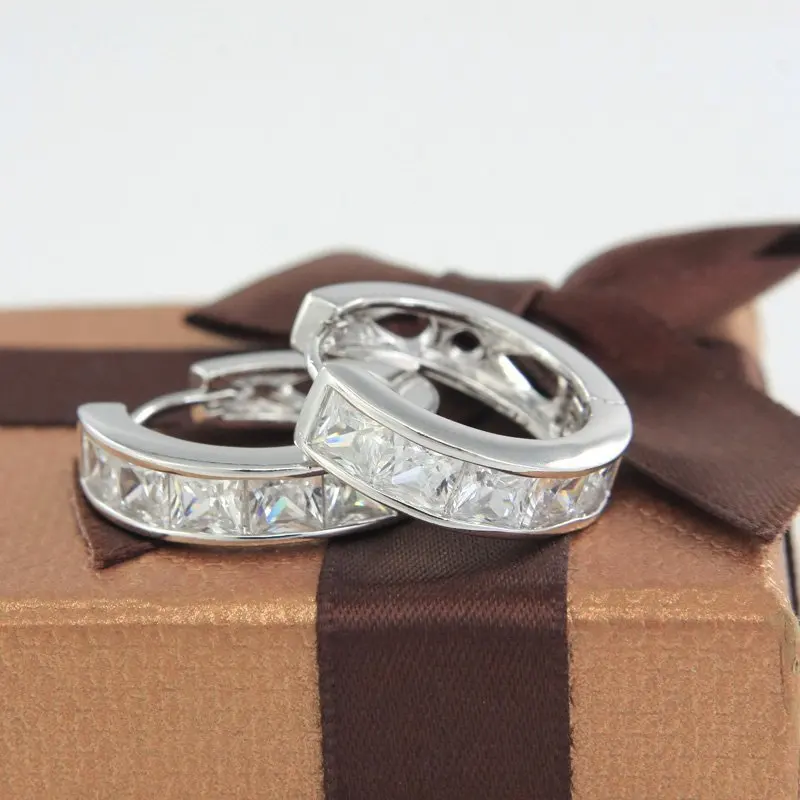 Женские серьги кольца с австрийским кристаллом|earrings for baby girls|earring setearrings girl |