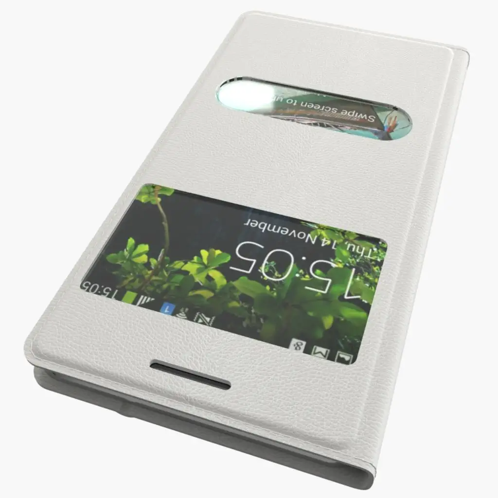 Кожаный флип чехол с двойными окнами для Samsung Galaxy Core i8262 i8260 8260 2 шт. может получить