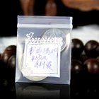 Толщина 0,2 мм, 1000 шт.лот, рукописный почерк, 4x5 см, мини замок на молнии, пластиковые кольца, ювелирные сумки, прозрачные серьги, маленький пластиковый пакет