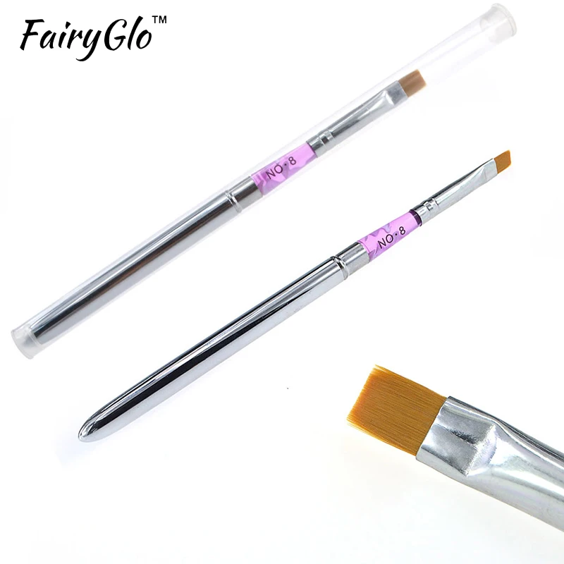 FairyGlo 1 шт. кисть для подводки ногтей с колпачком дизайна кисти украшения ручки лак