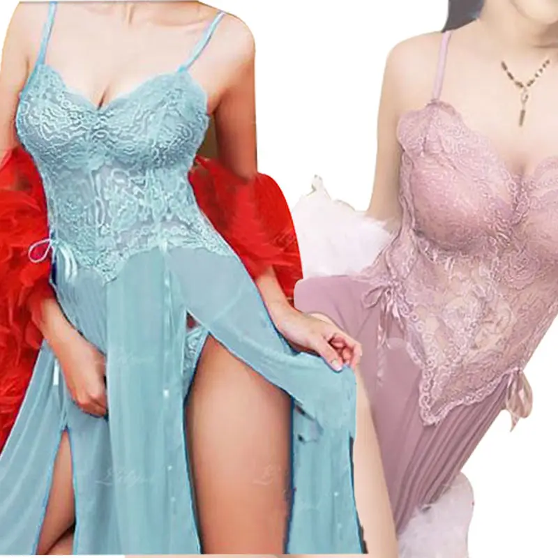 2017 новое сексуальное женское нижнее белье Babydoll ночное кружевное гладкое платье