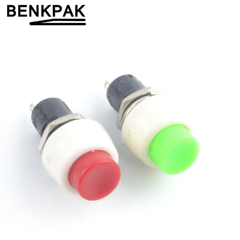 Liter energy 5pcs 10mm Momentary&ampself-lock push button switch Red/Green latching mini pushbutton | Электроника
