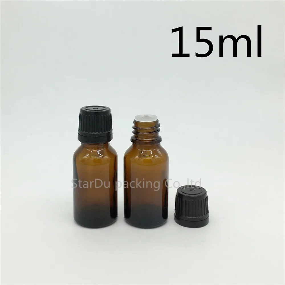 

Retail 10pcs/lot 15ML Cobalt Amber Glass Packing Bottles, Essential Oil With Screw On Cap, Reducer Bottles