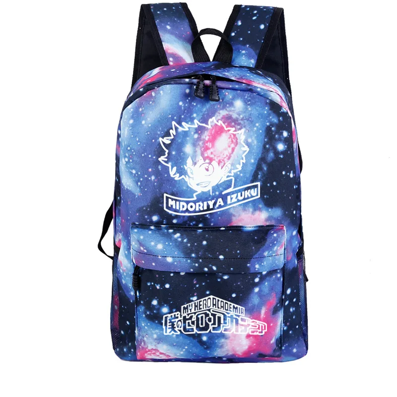 28 My Hero Academy Galaxy холщовый рюкзак с принтом рюкзак для путешествий Аниме Косплей школьные сумки Женский рюкзак для ноутбука Rugzak - Цвет: 28