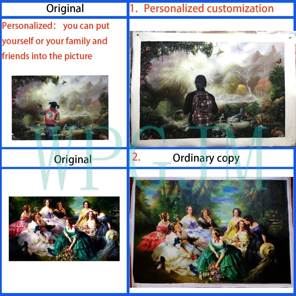 Портрет на заказ ручная роспись масляная живопись холсте Ручная индивидуальные