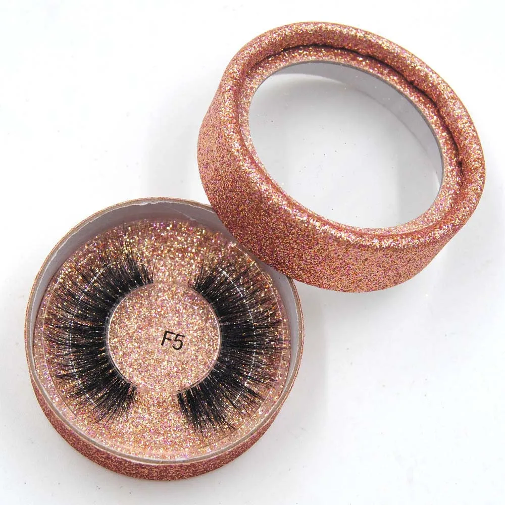 Rose gold F5 3D норковые ресницы с индивидуальные коробки розовое золото; круг Дело коробка с Частный логотип для сыпучих whalesale закажите прозрачный ресниц - Цвет: Rose gold F5