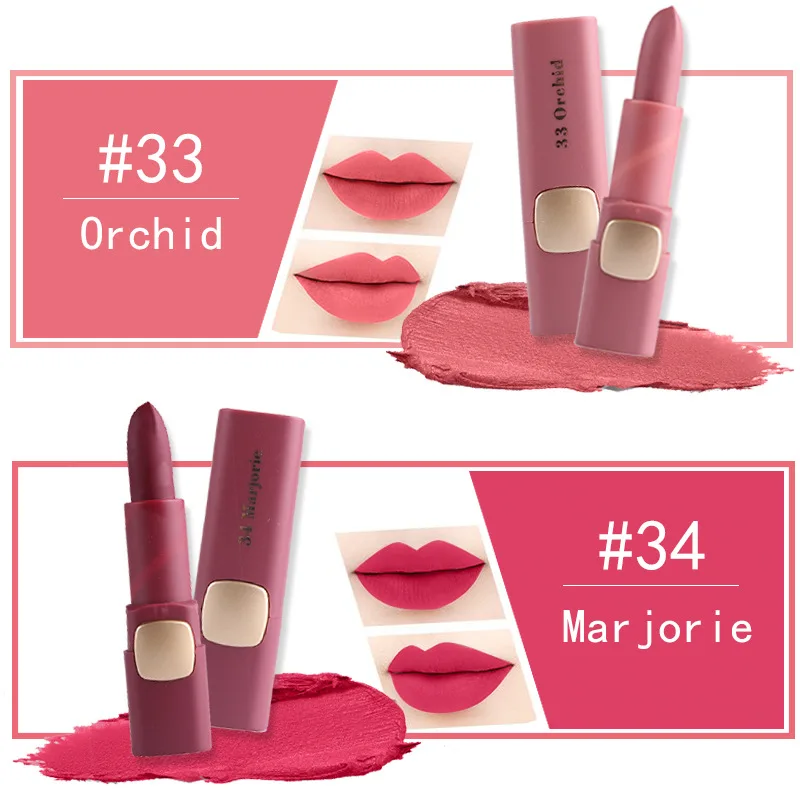 Nude Miss Rose Matte Lipstick Long Lasting Kyliejenner Lipstick Cosmetics Mate Lipstick Waterproof Lipsticks For Women Tint