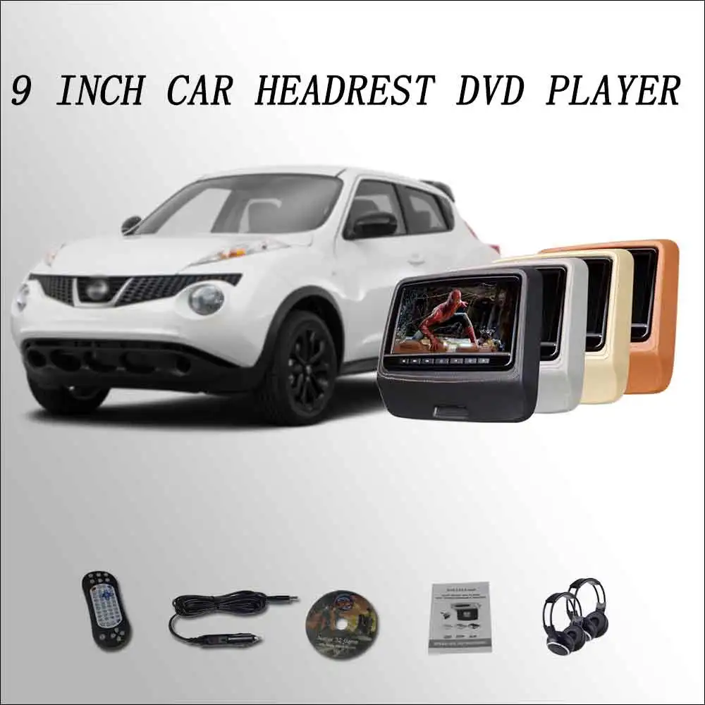 BigBigRoad для Nissan Juke Автомобильный подголовник монитор цифровой ЖК-экран 9