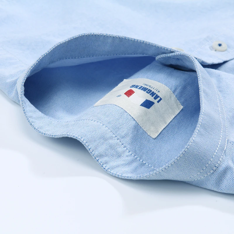 LANG мужская рубашка G новинка 100% хлопок Оксфорд повседневная брендовая Мужская