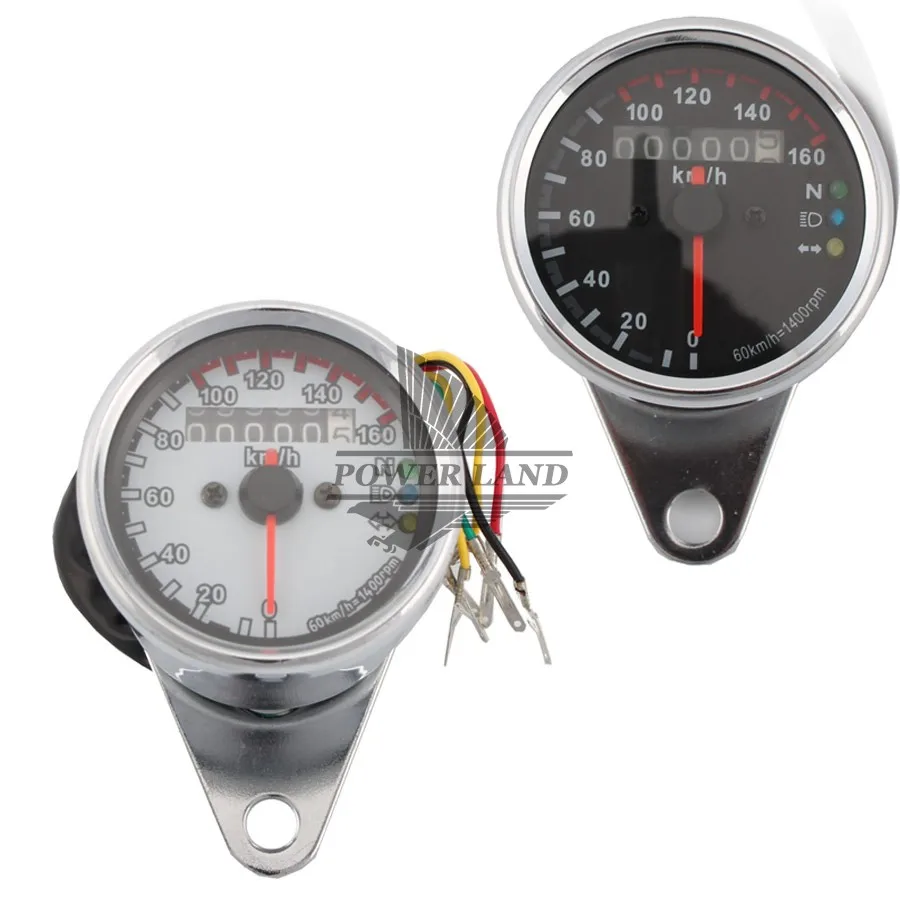 Универсальный хромированный Тахометр для мотоцикла 12 В светодиодный Ной