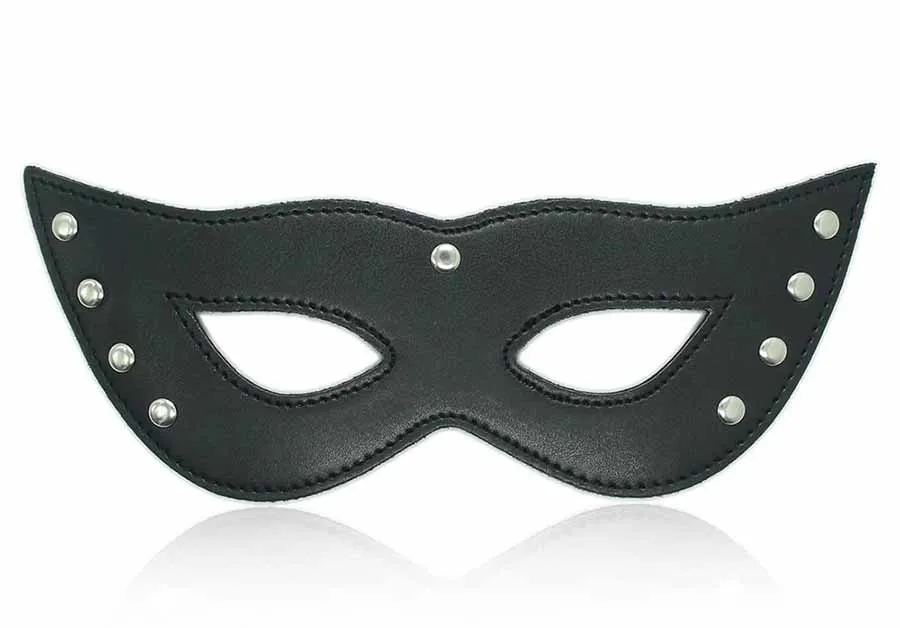 Садо Черная Кожа С Завязанными Глазами Маска Мужские И Женские Секс Игрушки