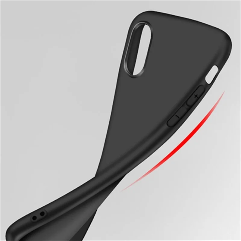 Тонкий мягкий матовый чехол из ТПУ для Iphone X Xs Max XR 6 7 8 6s Plus лучшая защита от ударов |