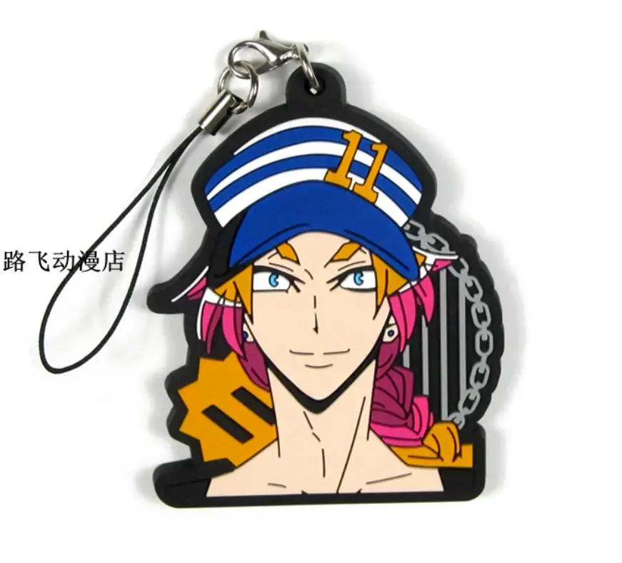 Новое поступление detentionhouse Nanbaka Nico Rock Jyugo Uno аниме Рисунок резиновый брелок-подвеска для мобильного телефона ремень - Цвет: 2