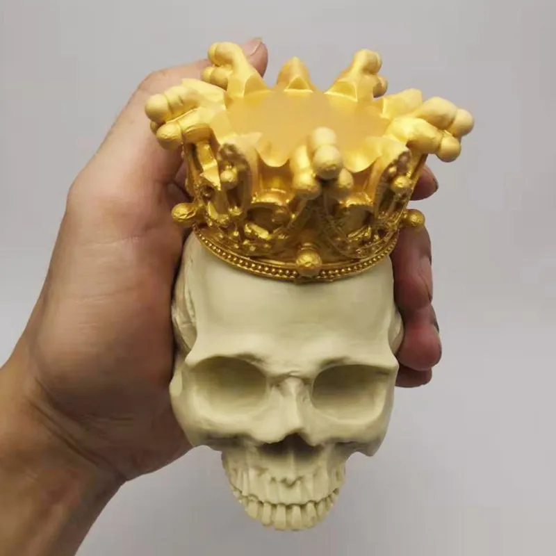 Новый товар! 3D Силиконовая форма в виде черепа короны домашний подсвечник