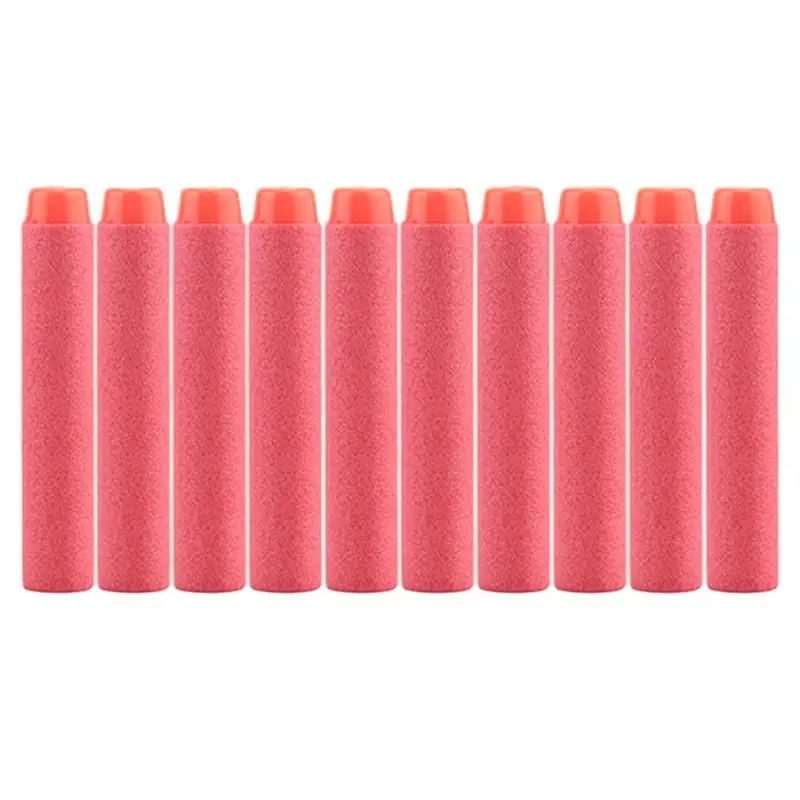 10pcs 10/50/100 шт для Nerf пулями, мягкими дырочку головы 7,2 см заправка игрушка дартс оружейные пули для Nerf серии бластеров детские игрушки для улицы - Цвет: 10pcs
