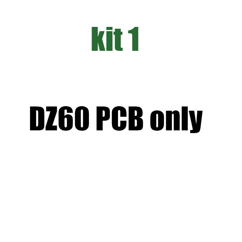 KIT 1 V3 DZ60 PCB 60% макет Mini usb/type-C интерфейс с RGB undergrow supprt стрелка ключ для пользовательской механической клавиатуры - Цвет: KIT 1
