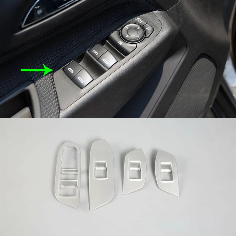 

Car Accessories Interior Decoration LHD ABS Armrest Window Lift Down Rises Cover Trim For Chevrolet Equinox 2017