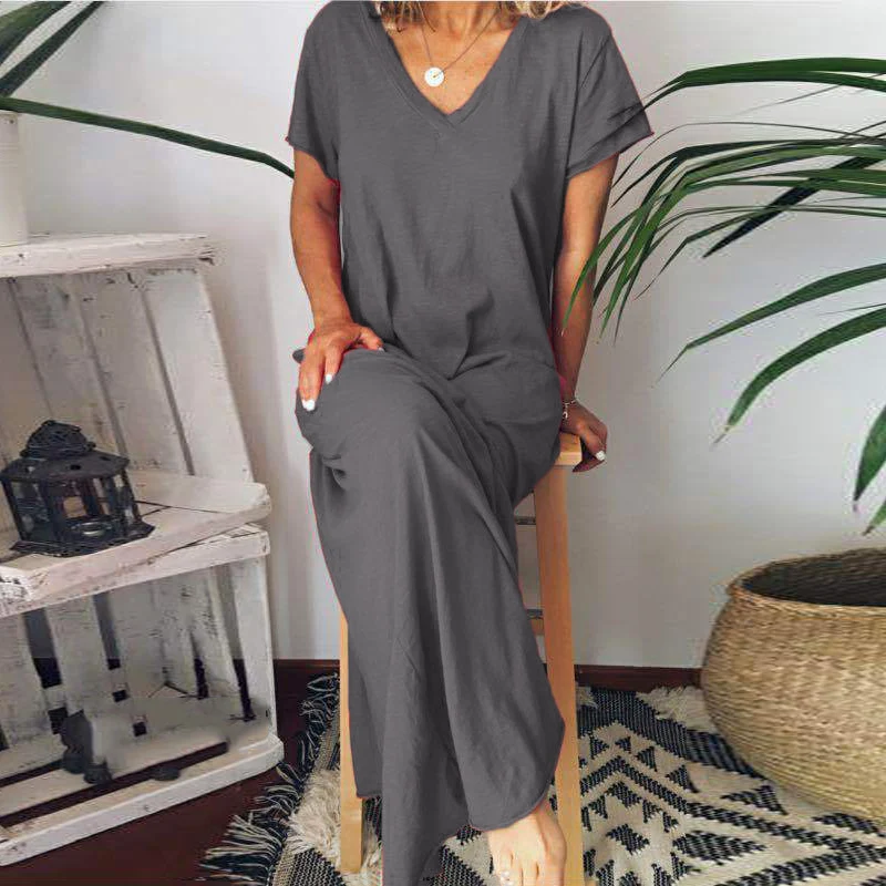 Женское сексуальное платье с v-образным вырезом высокой талией приталенное