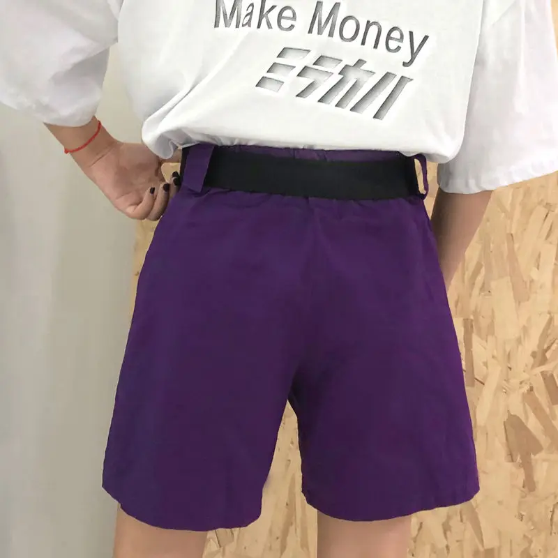 Harajuku bf личность хип хоп Purpleins супер огонь эластичный пояс Лето 2018 г. для женщин