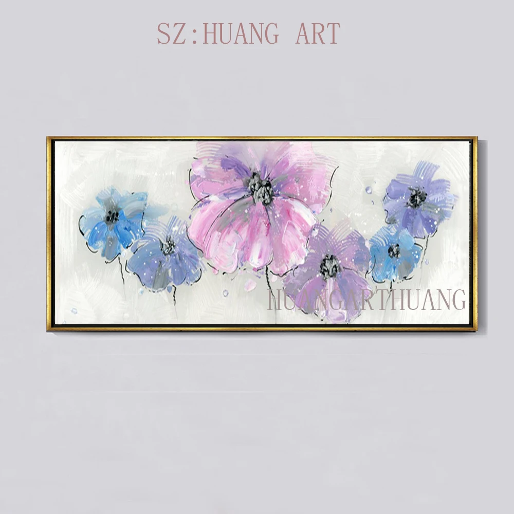 

Selling hand-painted oil painting flowers of thick oil stroke abstract office sitting room sofa decorate children room restauran