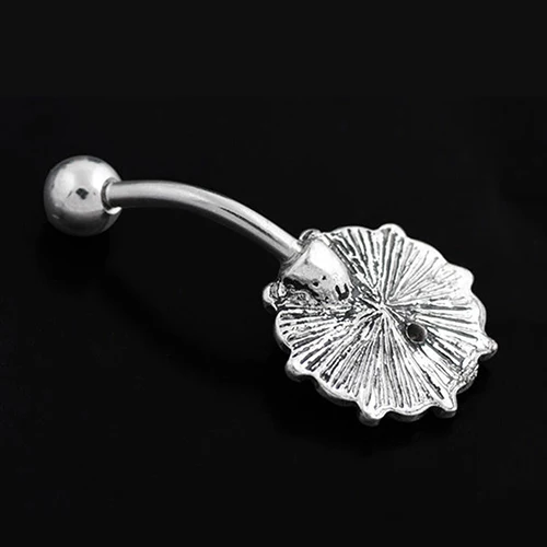 24pcs Sexy Retro Flower Crystal Navel Belly Button Ring Bar Body Piercing Jewelry | Украшения и аксессуары