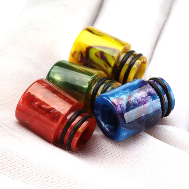 Койл Фазер 510 Эпоксидная смола Длинный / Короткий Капельный наконечник для атомайзера Электроник Сигара RDA RTA Случайный цвет 13 мм диаметр на.
